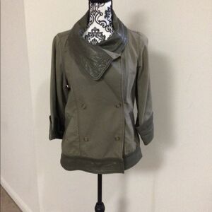 Mike & Chris Olive Trench Coat